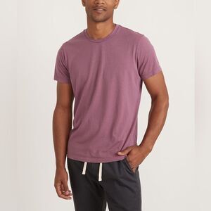 Marine Layer Signature Crew Tee – Fig Purple – Size L/XL